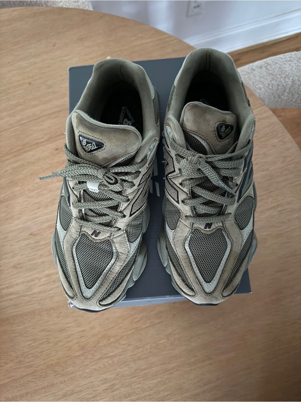 New Balance Men's Olive/Tan Trail-Style Sneakers